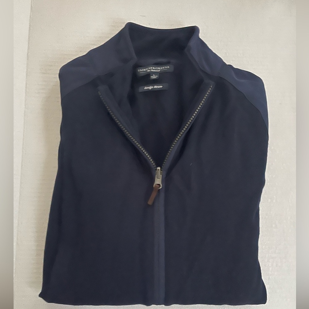 Fairway & Greene Baruffa Merino men’s dark blue size L golf sweater